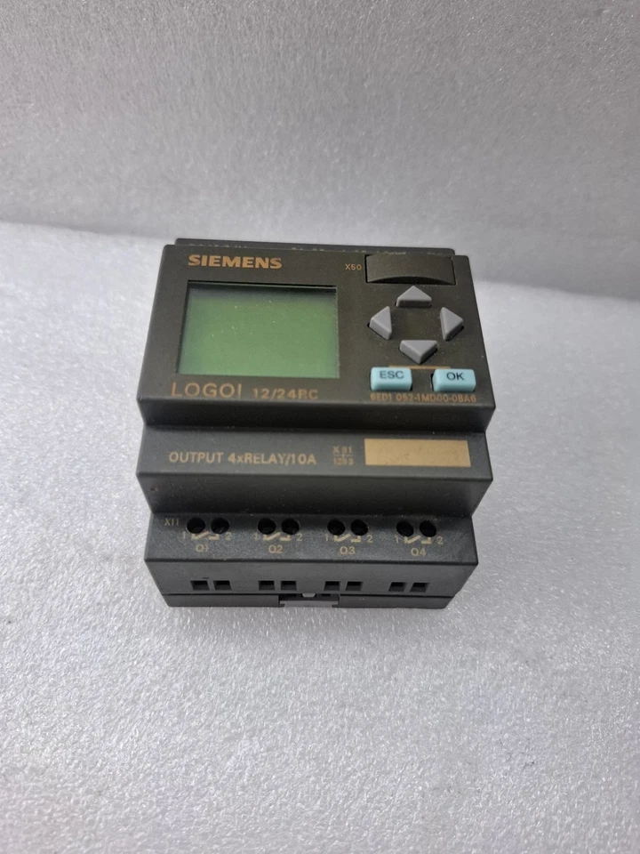 Siemens 6ED1 052-1MD00-0BA6 LOGO! Logic Module 6ED10521MD000BA6 TESTED AS PHOTOS